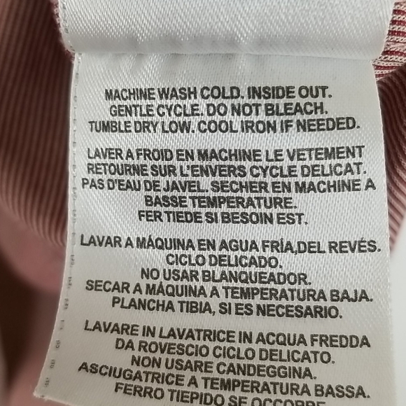 GUESS Red Striped Long-Sleeve w/Back Graphic, M - Picture 11 of 11